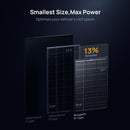 BougeRV 16BB N-Type 12V/24V 100 Watt Bifacial Solar Panel