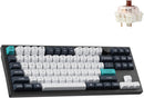 Teclado Keychron Q3 Max con retroiluminación RGB intercambiable y perilla marrón - Negro
