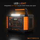 Wattbricks MP1000 Power Station (2000w Peak) 999wh