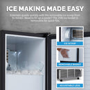 Máquina para hacer cubitos de hielo Newair Daily Clear con función de autolimpieza REFURB