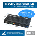 Extensor HDMI y KVM 8K sobre HDBaseT 3.0 hasta 100 metros (BK-EXB330EAU-K)