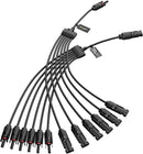 Conectores paralelos para paneles solares BougeRV Solar Y Cable extra largo de 6 a 1