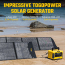 Panel solar portátil Togopower Advance de 20,8 x 22,8 x 2,7 pulgadas y 200 vatios