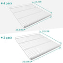 Estantes de alimentos EQCHEN para refrigerador congelador comercial de tres puertas de 82" de ancho, 2 juegos con 6 clips para estantes