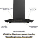 Ciarra 30 inch Wall Mount Range Hood with 3-speed Extraction