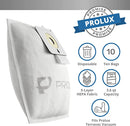 Paquete de 10 bolsas para aspiradora Prolux TerraVac