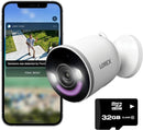 Cámara de seguridad Wi-Fi para interiores y exteriores Lorex W881AAD-E 4K con iluminación de seguridad inteligente