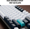 Teclado Keychron Q3 Max con retroiluminación RGB intercambiable y perilla marrón - Negro
