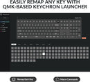 Keychron V6 Max Swappable RGB Backlight Brown Switch Keyboard - Black - Knob Version