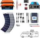Acopower 110w flex
400Ah/3kW
(2x200Ah) Li400Ah F550w