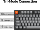 Keychron K8 Max Swappable RGB Backlight Aluminum Red Switch Keyboard - Black