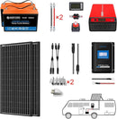 Batería monocristalina Acopower de 200 W y 200 Ah (2 x 100 Ah), de litio y 200 Ah, de 400 W