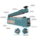 8” Manual Impulse Bag Sealer with Cutter – UL Listed