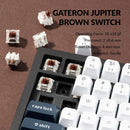 Teclado Keychron Q3 Max con retroiluminación RGB intercambiable y perilla marrón - Negro