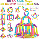 Bloques de construcción 3D Contixo ST2 magnéticos de 68 piezas para niños