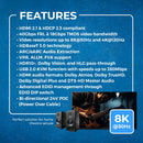 Extensor HDMI y KVM 8K sobre HDBaseT 3.0 hasta 100 metros (BK-EXB330EAU-K)