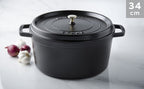 COCOTTE EN FONTE RONDE 34 CM