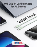 Anker 543 USB-C to USB-C Cable (Bio-Braided,6 ft)