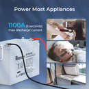 Renogy RNG-BATT-AGM12-100 - Batería Renogy de ciclo profundo AGM de 12 V y 100 Ah para productos fuera de la red, vehículos recreativos
