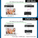 HDMI ARC & S/PDIF Audio Extender Up To 150m using CAT 6/7 (ARC-EX300-K)
