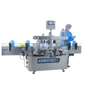 Dual Automatic Label Applicator for Flat and Oval Containers