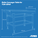 Roller Conveyor Table for TUN-5540 Shrink Tunnel