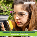 Anti-Fog Clear Safety Glasses for High Impact Protection