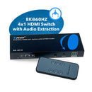 Conmutador HDMI 8K 4x1 con extracción de audio (BK-401A)