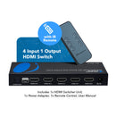 Conmutador HDMI 8K 4x1 con extracción de audio (BK-401A)