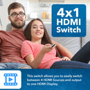 Conmutador HDMI 4x1 8K (BK-401) 