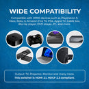 Conmutador HDMI 8K 4 entradas y 1 salida (BK-401S)