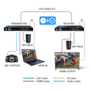 Extensor HDMI 4K HDBaseT sobre CAT6/7 de hasta 100 metros, IR bidireccional, ARC, PoC, RS-232 (UHD-EXB330LAR-K)