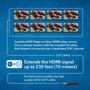 Extensor HDMI 4K 1x8 sobre CAT6/7 individual hasta 70 m - Tecnología ipcolor, ancho de banda de 18 Gbps, IR bidireccional, control RS-232 y EDID avanzado (UHD18-IPC230-K) 