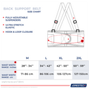 Cinturón de soporte lumbar ajustable con tirantes