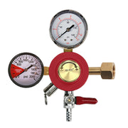 Bev Rite CO2 Regulator Double Gauge 0 120 lbs 0 2000 lbs High Pressure Draft Warehouse 438