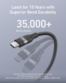 Anker USB-A to USB-C Cable (3 ft/6 ft, Upcycled-Braided)