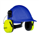 Kit de casco de ala completa con orejeras de protección auditiva montables en color lima