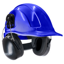 Casco de seguridad tipo cachucha con orejeras montables