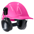 Casco de seguridad tipo cachucha con orejeras montables