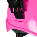 Casco de seguridad tipo cachucha con orejeras montables