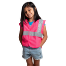Children's Hi-Vis Mesh Safety Vest with 2" Reflective Strips - PinkFit Collection