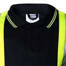 Polo de seguridad reflectante bicolor de alta visibilidad con espalda en X