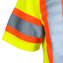 Polo de seguridad reflectante bicolor de alta visibilidad con espalda en X