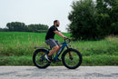 Bicicleta eléctrica con neumáticos gruesos
