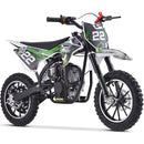 Moto de cross a gasolina para niños de 4 tiempos y 40 cc MotoTec Demon, azul, blanca o verde