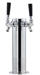 Grifo Doble - Columna de Torre de 3" de Contacto Todo de Acero Inoxidable 304