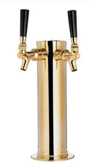 Double Faucet PVD Body 3" Column Tower