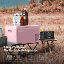 BougeRV 12V 23 Quart Pink Mini Fridge