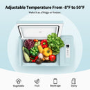BougeRV 12V 23 Quart Mint Green Mini Fridge
