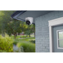 Cámara de seguridad IP tipo domo adicional para interiores y exteriores con cable analógico Ultra HD 4K Lorex E893DD-E con Smart Deterrence Plus